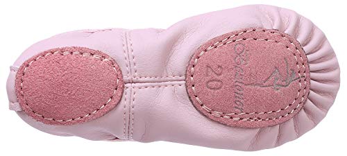 Zapatillas de Danza Cuero Zapatos Media Punta de Ballet y Gimnasia para Niña y Mujer Rosa 33 Zapatillas de Danza Cuero Zapatos Media Punta de Ballet y Gimnasia para Niña y Mujer Rosa 33