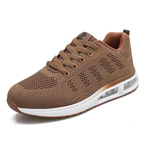 Zapatillas de Deporte atléticas para Mujer Zapatillas de Deporte con amortiguación de Aire Transpirable Moda Deportiva Gimnasio Jogging Tenis Entrenadores de Fitness Caqui 36 EU Zapatillas de Deporte atléticas para Mujer Zapatillas de Deporte con amortiguación de Aire Transpirable Moda Deportiva Gimnasio Jogging Tenis Entrenadores de Fitness Caqui 36 EU