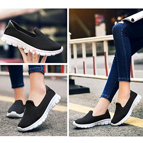 Zapatillas de Deporte de Moda para Mujer Zapatillas de Deporte de Verano Caminar adelgazantes de Corte bajo para Mujer Zapatillas de Deporte Transpirables de Plataforma Baja al Aire Libre