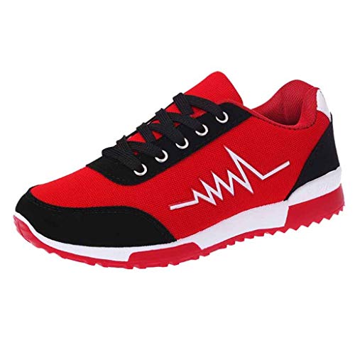 Zapatillas de Deporte Respirable para Correr Deportes Zapatos Running Cojines de Aire Calzado Mecedora Net para Estudiante Volar Zapatos Deportivas de Mujer Gimnasia Ligero Sneakers Atletismo riou