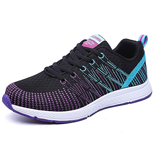 Zapatillas de Deportivos de Running para Mujer Gimnasia Ligero Sneakers Morado 38 Zapatillas de Deportivos de Running para Mujer Gimnasia Ligero Sneakers Morado 38
