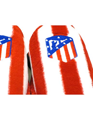 Zapatillas de Estar por casa con Licencia Oficial de Equipos de Futbol Atlético De Madrid - Color - Rojo, Talla - 40