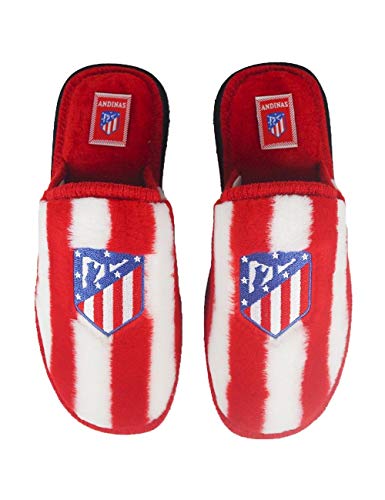 Zapatillas de Estar por casa con Licencia Oficial de Equipos de Futbol Atlético De Madrid - Color - Rojo, Talla - 40 Zapatillas de Estar por casa con Licencia Oficial de Equipos de Futbol Atlético De Madrid - Color - Rojo, Talla - 40