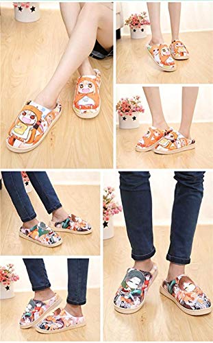 Zapatillas de Estar por Casa Felpa Japonesas Lindas de Anime para Hombres y Mujer de Otoño e Invierno Zapatos Casuales Cálidos Antideslizantes Caseros Dragon Ball-(Mujer42-44/Hombre41-43.5) EU 290