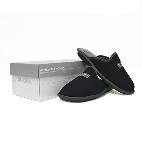 Zapatillas de Estar por casa Hombre/Mujer. Slippers para Verano e Invierno/Pantuflas cómodas, Resistentes, Transpirables y de Interior Suave. Suela de Goma Antideslizante (42 EU, Negro) Zapatillas de Estar por casa Hombre/Mujer. Slippers para Verano e Invierno/Pantuflas cómodas, Resistentes, Transpirables y de Interior Suave. Suela de Goma Antideslizante (42 EU, Negro)