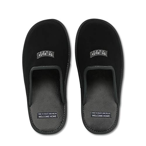 Zapatillas de Estar por casa Hombre/Mujer. Slippers para Verano e Invierno/Pantuflas cómodas, Resistentes, Transpirables y de Interior Suave. Suela de Goma Antideslizante (42 EU, Negro) Zapatillas de Estar por casa Hombre/Mujer. Slippers para Verano e Invierno/Pantuflas cómodas, Resistentes, Transpirables y de Interior Suave. Suela de Goma Antideslizante (42 EU, Negro)