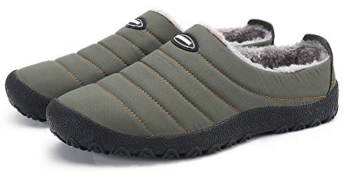 Zapatillas de Estar por Casa Mujer Hombre, Invierno Zapatos de Casa con Forro de Piel - Cálidas y Cómodas - con Suela Antideslizante para Exterior e Interior,Verde 43 Zapatillas de Estar por Casa Mujer Hombre, Invierno Zapatos de Casa con Forro de Piel - Cálidas y Cómodas - con Suela Antideslizante para Exterior e Interior,Verde 43