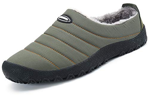 Zapatillas de Estar por Casa Mujer Hombre, Invierno Zapatos de Casa con Forro de Piel - Cálidas y Cómodas - con Suela Antideslizante para Exterior e Interior,Verde 43 Zapatillas de Estar por Casa Mujer Hombre, Invierno Zapatos de Casa con Forro de Piel - Cálidas y Cómodas - con Suela Antideslizante para Exterior e Interior,Verde 43