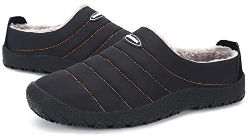 Zapatillas de Estar por Casa Mujer Hombre, Invierno Zapatos de Casa con Forro de Piel - Cálidas y Cómodas - con Suela Antideslizante para Exterior e Interior,Negro 46 Zapatillas de Estar por Casa Mujer Hombre, Invierno Zapatos de Casa con Forro de Piel - Cálidas y Cómodas - con Suela Antideslizante para Exterior e Interior,Negro 46