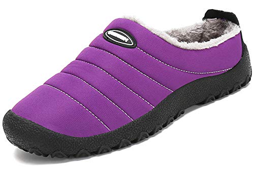 Zapatillas de Estar por Casa Mujer Hombre, Invierno Zapatos de Casa con Forro de Piel - Cálidas y Cómodas - con Suela Antideslizante para Exterior e Interior,Púrpura 41 Zapatillas de Estar por Casa Mujer Hombre, Invierno Zapatos de Casa con Forro de Piel - Cálidas y Cómodas - con Suela Antideslizante para Exterior e Interior,Púrpura 41