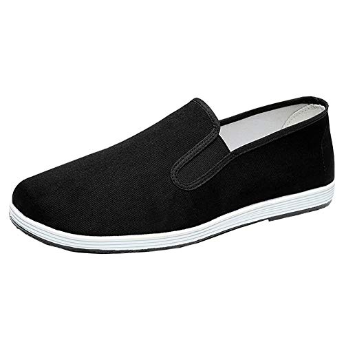Zapatillas de Estilo Chino Kung Fu Artes Marciales Zapatos Tai Chi Suela de Goma Unisex Negro Tamaño EU 44 Zapatillas de Estilo Chino Kung Fu Artes Marciales Zapatos Tai Chi Suela de Goma Unisex Negro Tamaño EU 44