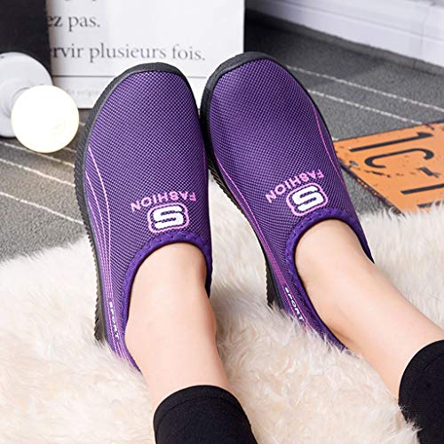 Zapatillas de gimnasia con cuña para mujer, running, carreras, deportivas, de verano, premio para mujer, deportivas, cómodas, negras, para caminar, adelgazar Plateado Size: 36 EU Zapatillas de gimnasia con cuña para mujer, running, carreras, deportivas, de verano, premio para mujer, deportivas, cómodas, negras, para caminar, adelgazar Plateado Size: 36 EU