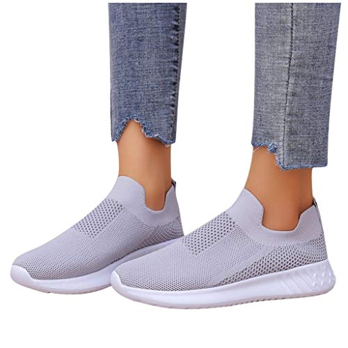 Zapatillas de Mujer Deportivas Running Verano 2020 PAOLIAN Zapatillas Mujer Deporte Fitness sin Cordones Baratas Zapatos de Mujer Caminar Trekking Vestir Cómodos Sneaker Transpirable