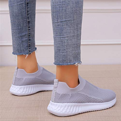 Zapatillas de Mujer Deportivas Running Verano 2020 PAOLIAN Zapatillas Mujer Deporte Fitness sin Cordones Baratas Zapatos de Mujer Caminar Trekking Vestir Cómodos Sneaker Transpirable