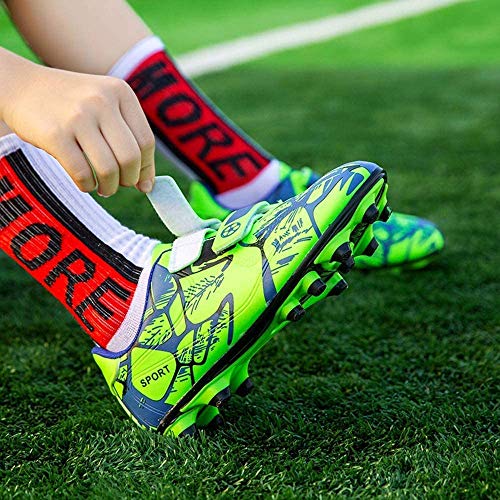 Zapatillas de Rugby Niño 30 FG Zapatillas de Fútbol Spike Libre Atletismo Zapatos de Entrenamiento Antideslizante Transpirable Césped Artificial Zapatillas de Correr Unisex-Niños Verde Zapatillas de Rugby Niño 30 FG Zapatillas de Fútbol Spike Libre Atletismo Zapatos de Entrenamiento Antideslizante Transpirable Césped Artificial Zapatillas de Correr Unisex-Niños Verde