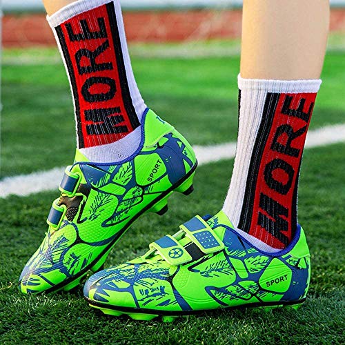 Zapatillas de Rugby Niño 30 FG Zapatillas de Fútbol Spike Libre Atletismo Zapatos de Entrenamiento Antideslizante Transpirable Césped Artificial Zapatillas de Correr Unisex-Niños Verde Zapatillas de Rugby Niño 30 FG Zapatillas de Fútbol Spike Libre Atletismo Zapatos de Entrenamiento Antideslizante Transpirable Césped Artificial Zapatillas de Correr Unisex-Niños Verde