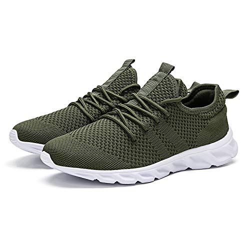 Zapatillas de Running para Hombre Casual Tenis Asfalto Zapatos Deporte Fitness Gym Correr Gimnasio Deportives Transpirables Seguridad Atlético Trekking Bambas Plataform Sneakers Verde 44 EU Zapatillas de Running para Hombre Casual Tenis Asfalto Zapatos Deporte Fitness Gym Correr Gimnasio Deportives Transpirables Seguridad Atlético Trekking Bambas Plataform Sneakers Verde 44 EU
