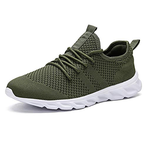 Zapatillas de Running para Hombre Casual Tenis Asfalto Zapatos Deporte Fitness Gym Correr Gimnasio Deportives Transpirables Seguridad Atlético Trekking Bambas Plataform Sneakers Verde 44 EU Zapatillas de Running para Hombre Casual Tenis Asfalto Zapatos Deporte Fitness Gym Correr Gimnasio Deportives Transpirables Seguridad Atlético Trekking Bambas Plataform Sneakers Verde 44 EU