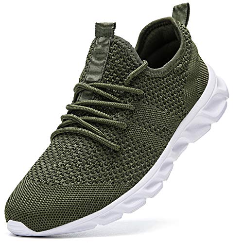 Zapatillas de Running para Hombre Casual Tenis Asfalto Zapatos Deporte Fitness Gym Correr Gimnasio Deportives Transpirables Seguridad Atlético Trekking Bambas Plataform Sneakers Verde 44 EU Zapatillas de Running para Hombre Casual Tenis Asfalto Zapatos Deporte Fitness Gym Correr Gimnasio Deportives Transpirables Seguridad Atlético Trekking Bambas Plataform Sneakers Verde 44 EU