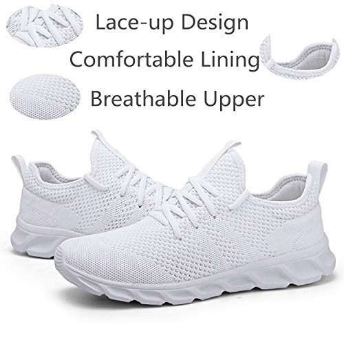Zapatillas de Running para Hombre Casual Tenis Asfalto Zapatos Deporte Fitness Gym Correr Gimnasio Deportives Transpirables Seguridad Atlético Trekking Bambas Plataform Sneakers Blanco 42 EU Zapatillas de Running para Hombre Casual Tenis Asfalto Zapatos Deporte Fitness Gym Correr Gimnasio Deportives Transpirables Seguridad Atlético Trekking Bambas Plataform Sneakers Blanco 42 EU