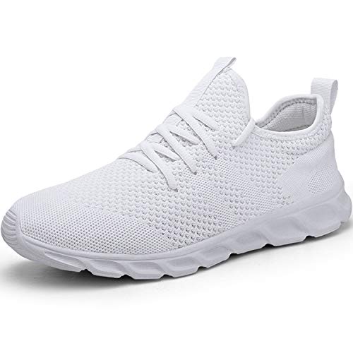 Zapatillas de Running para Hombre Casual Tenis Asfalto Zapatos Deporte Fitness Gym Correr Gimnasio Deportives Transpirables Seguridad Atlético Trekking Bambas Plataform Sneakers Blanco 45 EU Zapatillas de Running para Hombre Casual Tenis Asfalto Zapatos Deporte Fitness Gym Correr Gimnasio Deportives Transpirables Seguridad Atlético Trekking Bambas Plataform Sneakers Blanco 45 EU