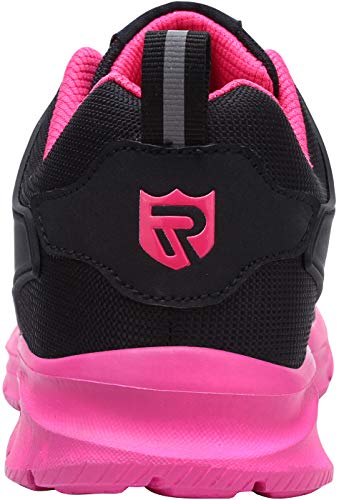 Zapatillas de Seguridad Mujer/Hombre DY-112, Zapatos de Trabajo con Punta de Acero Ultra Liviano Suave y cómodo Transpirable, Brillante Negro, 38 EU Zapatillas de Seguridad Mujer/Hombre DY-112, Zapatos de Trabajo con Punta de Acero Ultra Liviano Suave y cómodo Transpirable, Brillante Negro, 38 EU