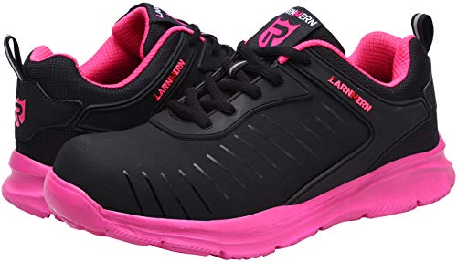 Zapatillas de Seguridad Mujer/Hombre DY-112, Zapatos de Trabajo con Punta de Acero Ultra Liviano Suave y cómodo Transpirable, Brillante Negro, 38 EU Zapatillas de Seguridad Mujer/Hombre DY-112, Zapatos de Trabajo con Punta de Acero Ultra Liviano Suave y cómodo Transpirable, Brillante Negro, 38 EU
