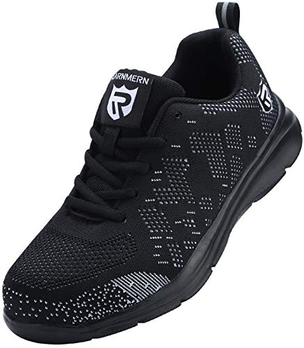 Zapatillas de Seguridad Mujer/Hombre DY-112, Zapatos de Trabajo con Punta de Acero Ultra Liviano Suave y cómodo Transpirable, Negro Blanco, 39 EU Zapatillas de Seguridad Mujer/Hombre DY-112, Zapatos de Trabajo con Punta de Acero Ultra Liviano Suave y cómodo Transpirable, Negro Blanco, 39 EU