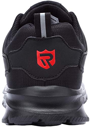 Zapatillas de Seguridad Mujer/Hombre DY-112, Zapatos de Trabajo con Punta de Acero Ultra Liviano Suave y cómodo Transpirable, Profundo Negro, 45 EU Zapatillas de Seguridad Mujer/Hombre DY-112, Zapatos de Trabajo con Punta de Acero Ultra Liviano Suave y cómodo Transpirable, Profundo Negro, 45 EU