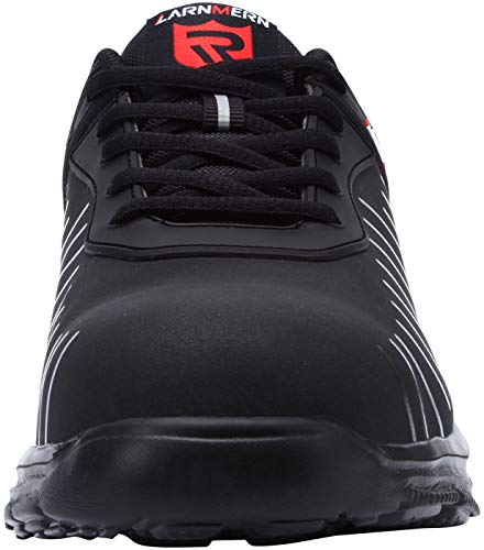 Zapatillas de Seguridad Mujer/Hombre DY-112, Zapatos de Trabajo con Punta de Acero Ultra Liviano Suave y cómodo Transpirable, Profundo Negro, 45 EU Zapatillas de Seguridad Mujer/Hombre DY-112, Zapatos de Trabajo con Punta de Acero Ultra Liviano Suave y cómodo Transpirable, Profundo Negro, 45 EU