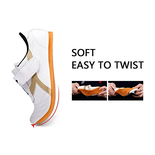 Zapatillas de Taekwondo Cómodos Antideslizantes Zapatillas Deportivos de Taekwondo Kung Fu Tai Chi ( tamaño : 33 )