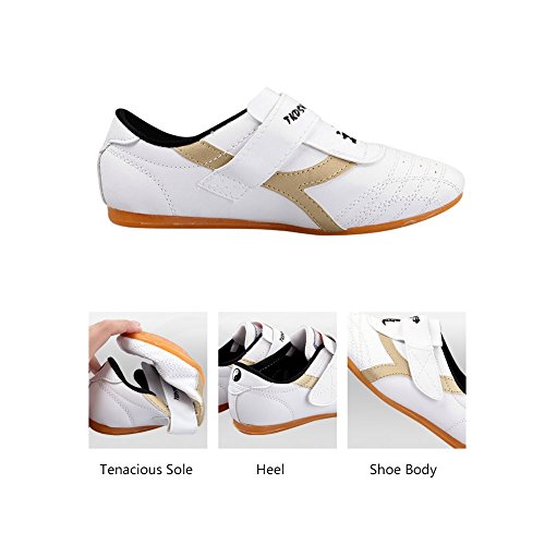 Zapatillas de Taekwondo Cómodos Antideslizantes Zapatillas Deportivos de Taekwondo Kung Fu Tai Chi ( tamaño : 33 )