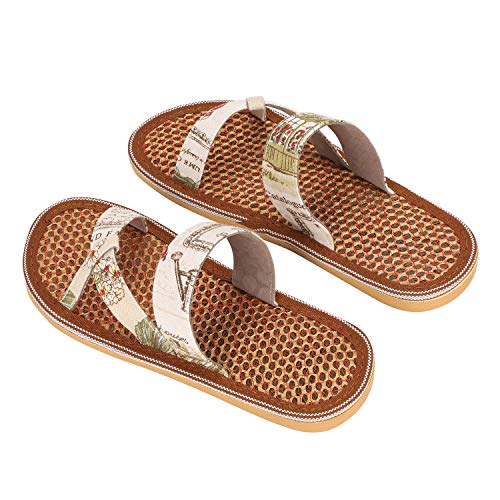 Zapatillas de Verano Mujer Transpirables para Playa Piscina casa Zapatillas Planas Antideslizantes no Caras de Palma para natación Ducha Gimnasio Oficina Cuarto de baño