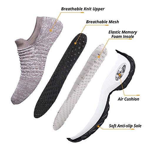 Zapatillas Deportivas de Mujer Zapatos Running Fitness Gym Outdoor Sneaker Casual Mesh Transpirable Comodas Calzado Caqui Talla 35 Zapatillas Deportivas de Mujer Zapatos Running Fitness Gym Outdoor Sneaker Casual Mesh Transpirable Comodas Calzado Caqui Talla 35