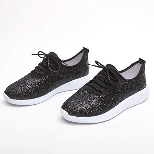 Zapatillas Deportivas Running Mujer de Correr con Cordones y Fondo Suave con Lentejuelas y Lentejuelas Zapatos Casual Ligero y Comodo Athletic Respirabl Sneakers riou Zapatillas Deportivas Running Mujer de Correr con Cordones y Fondo Suave con Lentejuelas y Lentejuelas Zapatos Casual Ligero y Comodo Athletic Respirabl Sneakers riou
