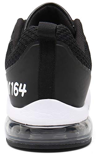 Zapatillas Fitness Hombre Aire Libre y Gimnasio Deporte Sneakers Casual Transpirables Zapatos St.1 Negro 43 EU