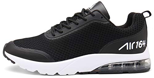 Zapatillas Fitness Hombre Aire Libre y Gimnasio Deporte Sneakers Casual Transpirables Zapatos St.1 Negro 43 EU