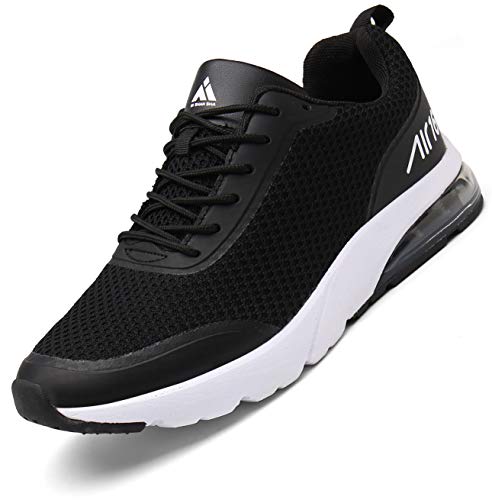 Zapatillas Fitness Hombre Aire Libre y Gimnasio Deporte Sneakers Casual Transpirables Zapatos St.1 Negro 43 EU