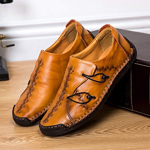 Zapatillas Hombre Cuero Zapatos Caballero Casuales Trabajo Ligeras Mocasines Ponerse Centavo Conducción Barco Vestido Formal