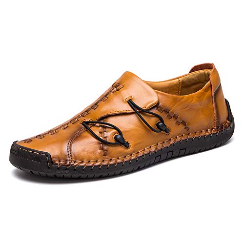 Zapatillas Hombre Cuero Zapatos Caballero Casuales Trabajo Ligeras Mocasines Ponerse Centavo Conducción Barco Vestido Formal