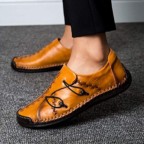 Zapatillas Hombre Cuero Zapatos Caballero Casuales Trabajo Ligeras Mocasines Ponerse Centavo Conducción Barco Vestido Formal