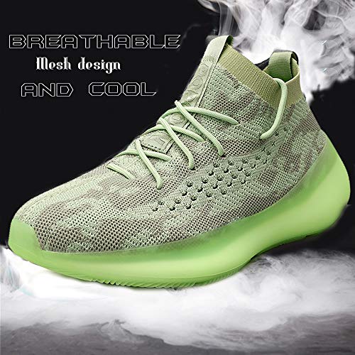 Zapatillas Moda Running para Hombre Deportivas Hombre Mujer Zapatos para Correr Gimnasio Sneaker Aire Libre y Deportes Calzado Green 40