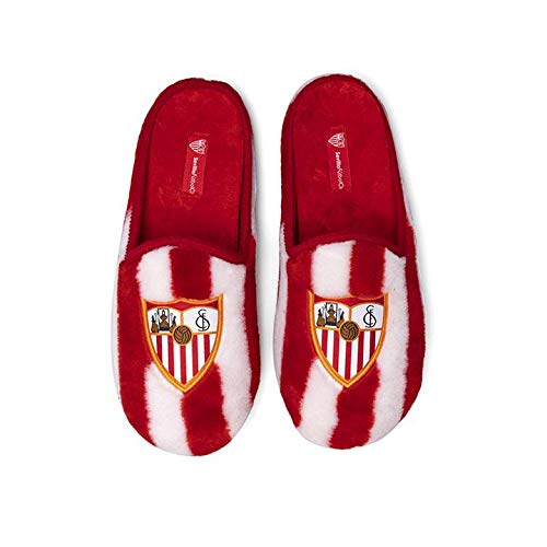 Zapatillas Oficiales Sevilla FC Rayas Zapatillas de Estar por casa Hombre Invierno Otoño - 44.5 EU Zapatillas Oficiales Sevilla FC Rayas Zapatillas de Estar por casa Hombre Invierno Otoño - 44.5 EU