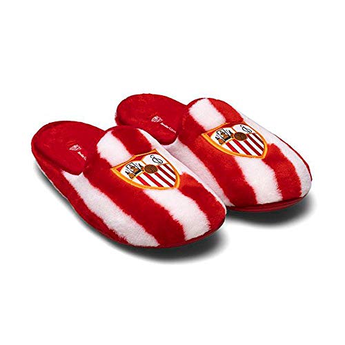Zapatillas Oficiales Sevilla FC Rayas Zapatillas de Estar por casa Hombre Invierno Otoño - 44.5 EU Zapatillas Oficiales Sevilla FC Rayas Zapatillas de Estar por casa Hombre Invierno Otoño - 44.5 EU