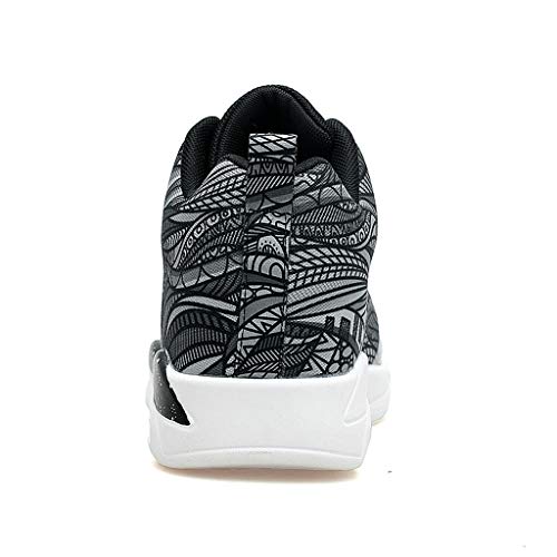 Zapatillas para Hombre - Zapatos Deportes Baloncesto Senderismo Running Andar Zapatos Amortiguadores de Colchón de Aire Sneakers Calzado 3D Pintadas(Negro B,38) Zapatillas para Hombre - Zapatos Deportes Baloncesto Senderismo Running Andar Zapatos Amortiguadores de Colchón de Aire Sneakers Calzado 3D Pintadas(Negro B,38)