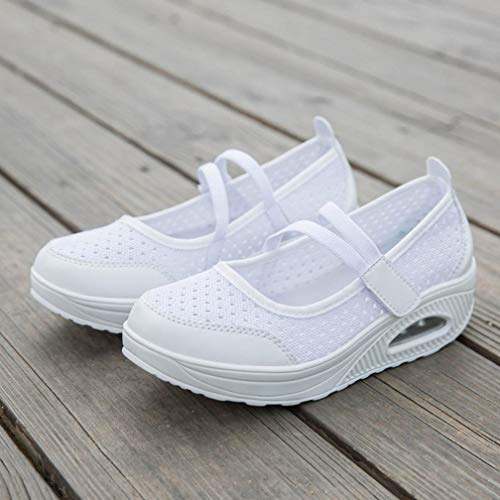 Zapatillas para Mujer Deportivo Verano Plataforma Cuña Merceditas 2018 Moda PAOLIAN Zapatos Casual Talla Grande Señora Calzado Trabajo Dama con Atado al Tobillo Tela Cómodos Zapatillas para Mujer Deportivo Verano Plataforma Cuña Merceditas 2018 Moda PAOLIAN Zapatos Casual Talla Grande Señora Calzado Trabajo Dama con Atado al Tobillo Tela Cómodos