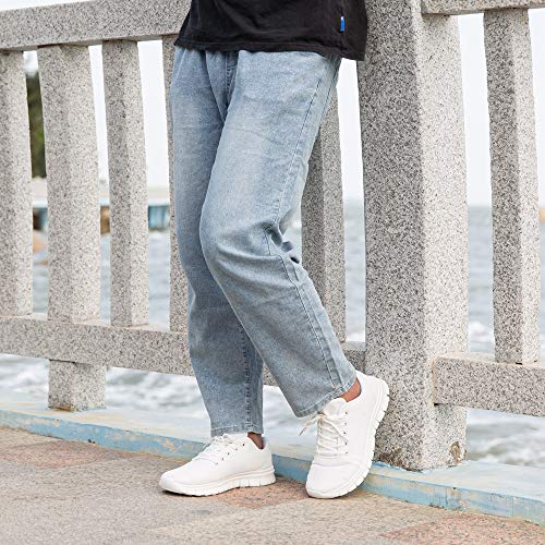 Zapatillas Running Hombre Mujer Zapatos Deportivos con Cordones Casuales Sneakers Sport Fitness Gym Outdoor Transpirable Comodas Calzado Blanco Talla 37 Zapatillas Running Hombre Mujer Zapatos Deportivos con Cordones Casuales Sneakers Sport Fitness Gym Outdoor Transpirable Comodas Calzado Blanco Talla 37