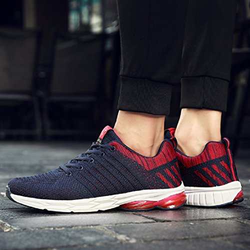 Zapatillas Running para Hombre Aire Libre y Deporte Transpirables Casual Zapatos Gimnasio Correr Sneakers Azul 44 Zapatillas Running para Hombre Aire Libre y Deporte Transpirables Casual Zapatos Gimnasio Correr Sneakers Azul 44