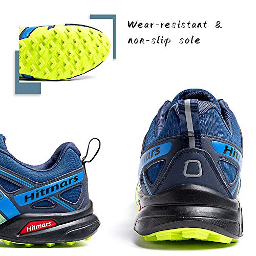Zapatillas Trail Running Hombre Mujer Impermeables Zapatos Trekking Ligero Botas Senderismo Bajos Multideporte A Azul Talla EU 43