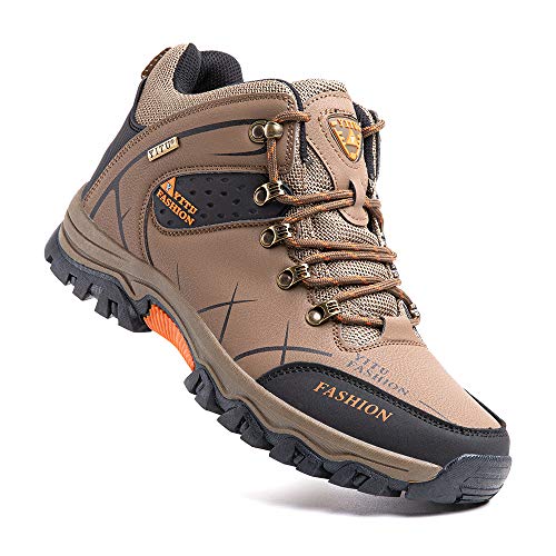 Zapatillas Trekking Hombre Antideslizantes Zapatos de Senderismo Transpirable Botas Montaña Bajas al Aire Libre 4 Marrón 40 EU